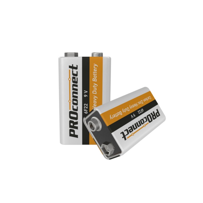 Батарейка солевая 6F22 «Крона» 9В, 1 шт, термопленка PROconnect Батарейка солевая 6F22 «Крона» 9В, 1 шт, термопленка PROconnect