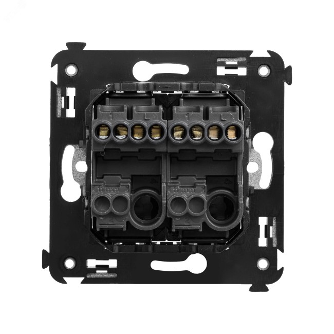 Кнопка двухклавишная в стену, ''Avanti'', ''Черный матовый'' Кнопка двухклавишная в стену, ''Avanti'', ''Черный матовый''