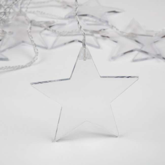 Гирлянда светодиодная Звезды 1,5х0,6 м, прозрачный провод, теплый белый свет свечения NEON-NIGHT Гирлянда светодиодная Звезды 1,5х0,6 м, прозрачный провод, теплый белый свет свечения NEON-NIGHT