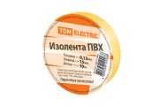 Изолента ПВХ 0,13*15мм Желтая 10м TDM