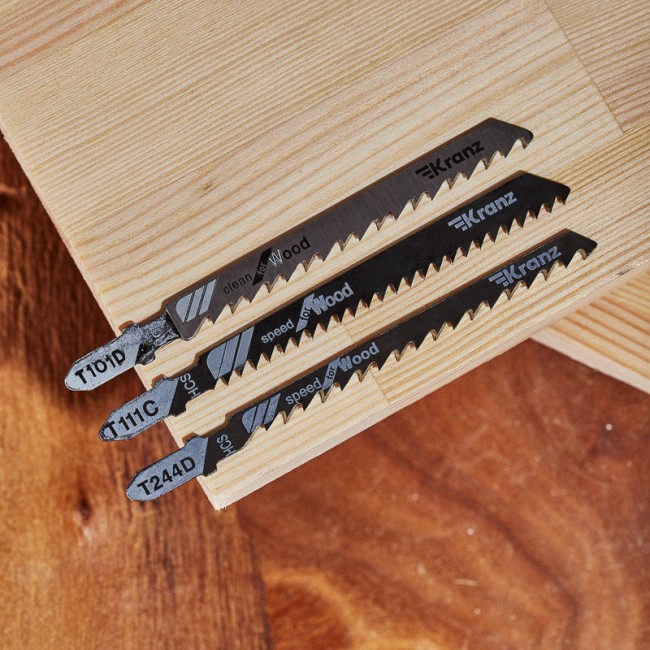 Набор полотен для электролобзика № 4 T101D/T111C/T244D (3 шт./уп.) Kranz Набор полотен для электролобзика № 4 T101D/T111C/T244D (3 шт./уп.) Kranz