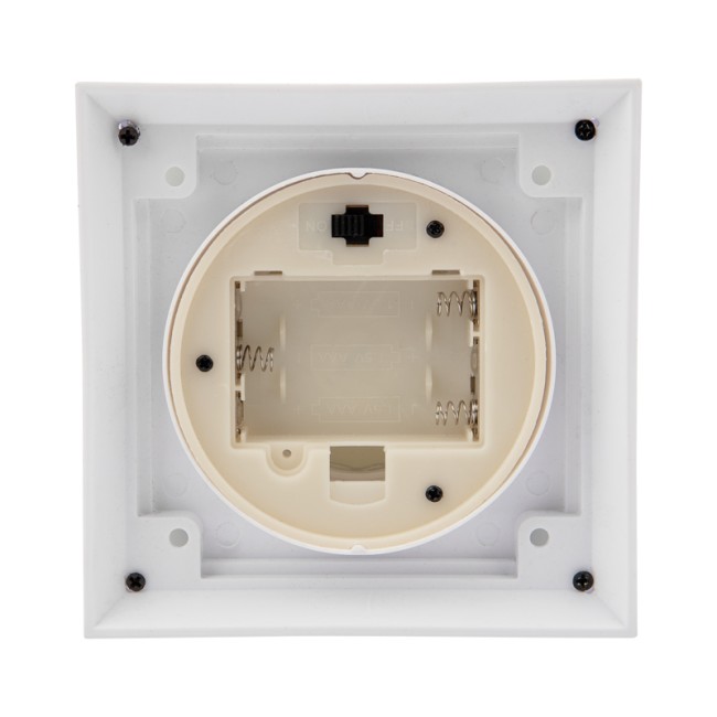 Декоративный фонарь с росой, белый корпус, размер 10,7х10,7х23,5 см, цвет теплый белый Декоративный фонарь с росой, белый корпус, размер 10,7х10,7х23,5 см, цвет теплый белый