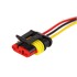 DJ7031-1.5-21 автомобильный разъем гнездо с проводом 20 см  (3-контактный)