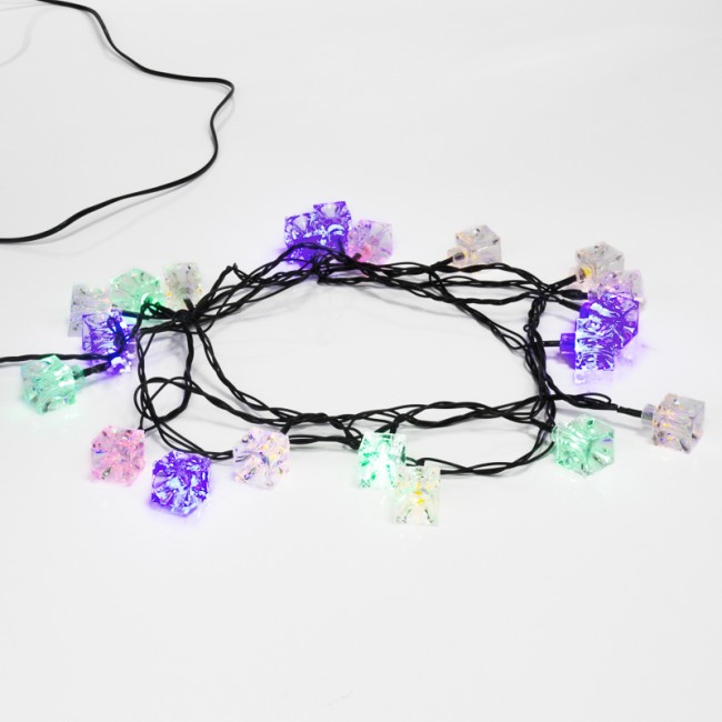 Гирлянда светодиодная Кубики 20 LED МУЛЬТИКОЛОР 2,8 метра с контроллером Гирлянда светодиодная Кубики 20 LED МУЛЬТИКОЛОР 2,8 метра с контроллером