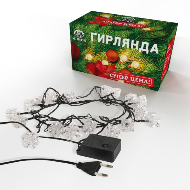 Гирлянда светодиодная Кубики 20 LED МУЛЬТИКОЛОР 2,8 метра с контроллером Гирлянда светодиодная Кубики 20 LED МУЛЬТИКОЛОР 2,8 метра с контроллером