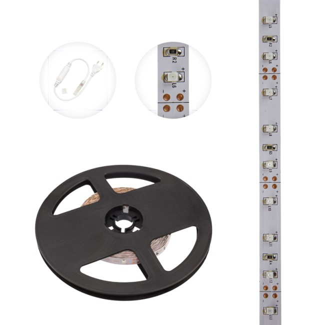 Лента светодиодная 12В, SMD2835, 4,8Вт/м, 60 LED/м, красный, 8мм, 5м, IP20 LAMPER Лента светодиодная 12В, SMD2835, 4,8Вт/м, 60 LED/м, красный, 8мм, 5м, IP20 LAMPER