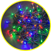 Гирлянда NGF-S01-200RGBY-10-21.5m-230-C8-BL-IP44