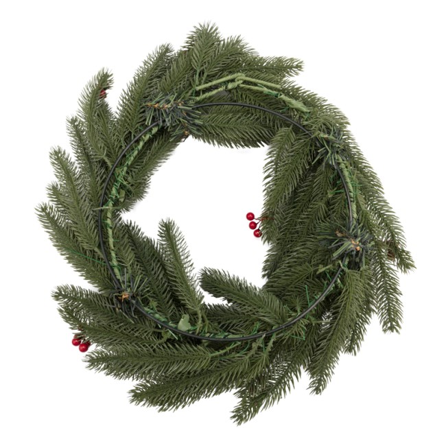 Еловый венок с ягодами NEON-NIGHT Ø 45 см, литой Еловый венок с ягодами NEON-NIGHT Ø 45 см, литой