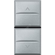 Axolute Переключатель двухкнопочный 16А 1Р 1-0-2 алюминий Axolute Переключатель двухкнопочный 16А 1Р 1-0-2 алюминий