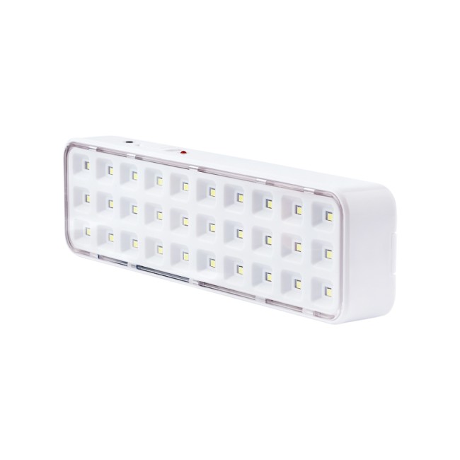 Светильник аккумуляторный непостоянного действия для подсветки путей эвакуации и рабочих зон при отключении питания, режимы: 30%/100% кнопка тест, 3 ч работы