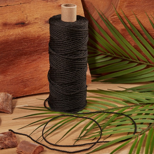 Фал плетеный 2 мм 100 м черный REXANT