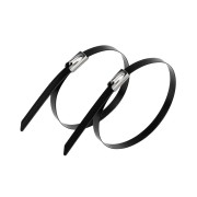 Стяжка кабельная стальная (304) с полимерным покрытием 300x4,6мм (50 шт/уп) REXANT Стяжка кабельная стальная (304) с полимерным покрытием 300x4,6мм (50 шт/уп) REXANT