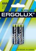 Элемент питания алкалиновый AAA/LR03 1.5В Alkaline BL-2 (блист.2шт) Ergolux 11743 Элемент питания алкалиновый AAA/LR03 1.5В Alkaline BL-2 (блист.2шт) Ergolux 11743