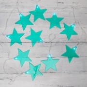 Гирлянда светодиодная Звездопад бирюзовая 10 LED, 2,25 м, прозрачныйПВХ, белый цвет свечения, 2 х АА (батарейки не в комплекте) NEON-NIGHT Гирлянда светодиодная Звездопад бирюзовая 10 LED, 2,25 м, прозрачныйПВХ, белый цвет свечения, 2 х АА (батарейки не в комплекте) NEON-NIGHT