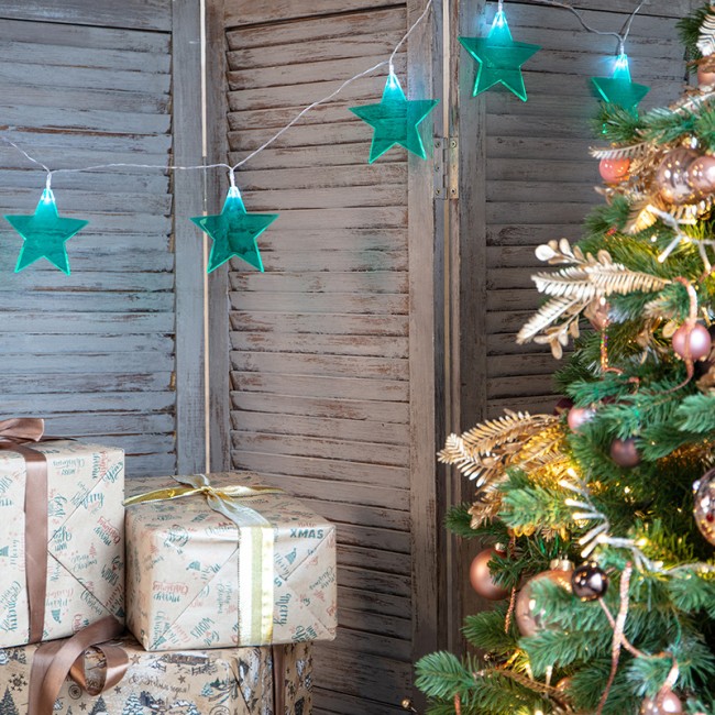 Гирлянда светодиодная Звездопад бирюзовая 10 LED, 2,25 м, прозрачныйПВХ, белый цвет свечения, 2 х АА (батарейки не в комплекте) NEON-NIGHT Гирлянда светодиодная Звездопад бирюзовая 10 LED, 2,25 м, прозрачныйПВХ, белый цвет свечения, 2 х АА (батарейки не в комплекте) NEON-NIGHT