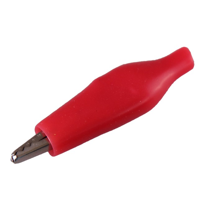 Зажим крокодил в изоляторе REXANT, длина 40 мм, ток 5A, 2 шт.