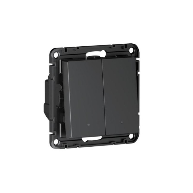 Выключатель 2-кл. AtlasDesign Smart 10А (сх. 5) L+N с подсветкой Zigbee механизм карбон SE ATN001053Z Выключатель 2-кл. AtlasDesign Smart 10А (сх. 5) L+N с подсветкой Zigbee механизм карбон SE ATN001053Z