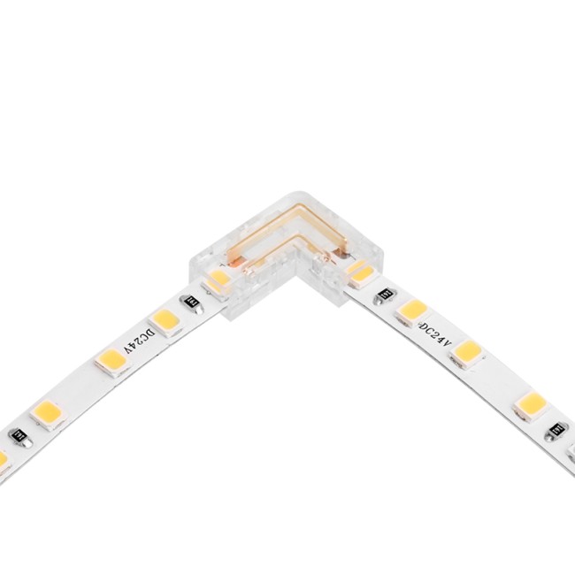 Коннектор WOLTA WLS-2PIN-5MM-MONO-L угловой для одноцветной SMD ленты шириной 5мм, комплект 3шт. Коннектор WOLTA WLS-2PIN-5MM-MONO-L угловой для одноцветной SMD ленты шириной 5мм, комплект 3шт.