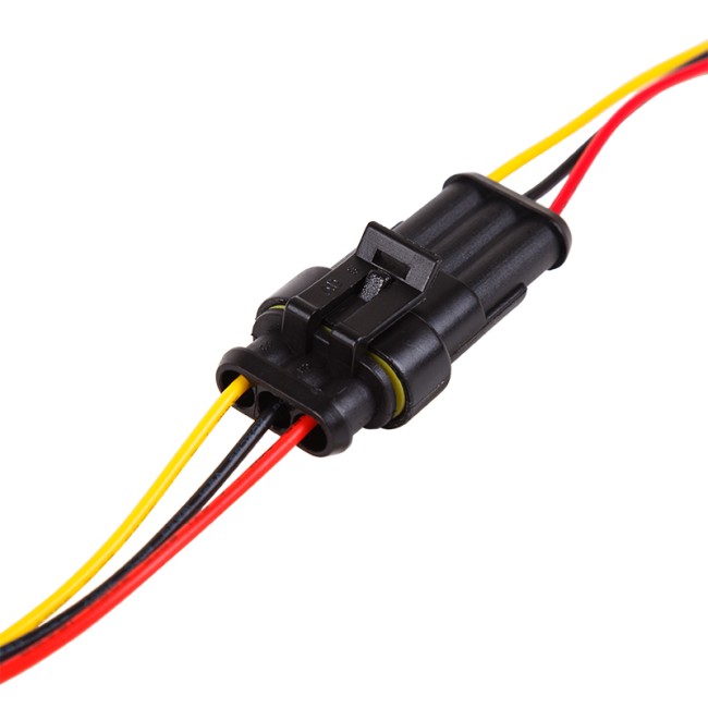 DJ7031-1.5-11 автомобильный разъем штекер с проводом 20 см (3-контактный)