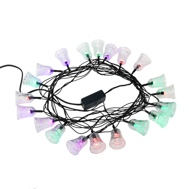Гирлянда светодиодная Колокольчики 20 LED RGB 2,8 метра Гирлянда светодиодная Колокольчики 20 LED RGB 2,8 метра