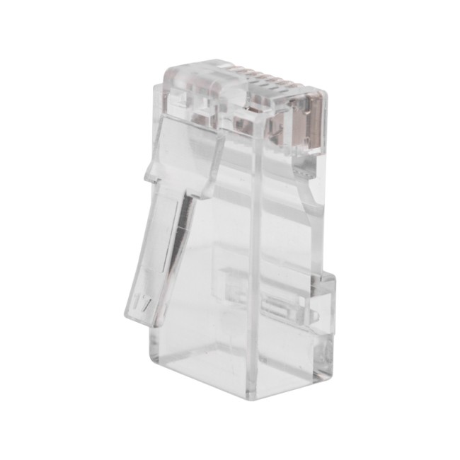 Разъем RJ-45(8P8C) под витую пару, UTP, CAT 6, с вставкой REXANT Разъем RJ-45(8P8C) под витую пару, UTP, CAT 6, с вставкой REXANT