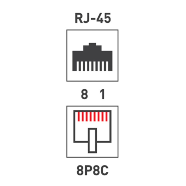 Разъем RJ-45(8P8C) под витую пару, UTP, CAT 6, с вставкой REXANT Разъем RJ-45(8P8C) под витую пару, UTP, CAT 6, с вставкой REXANT