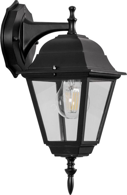 Светильник 4202 100W 230V E27 215х185х405мм черный