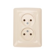 DEA Розетка 2-ая б/з с/у 10А Беж KRANZ DEA Розетка 2-ая б/з с/у 10А Беж KRANZ