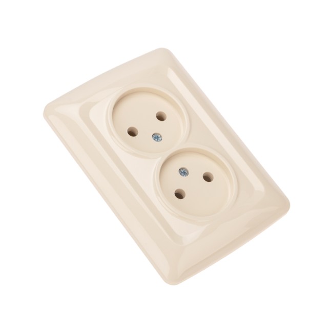 DEA Розетка 2-ая б/з с/у 10А Беж KRANZ DEA Розетка 2-ая б/з с/у 10А Беж KRANZ