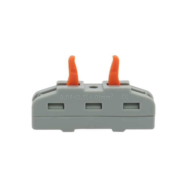 Клемма СМК 222-421 проходная 1 полюс (0,08-4 мм²), серая (50 шт./уп.) REXANT Клемма СМК 222-421 проходная 1 полюс (0,08-4 мм²), серая (50 шт./уп.) REXANT