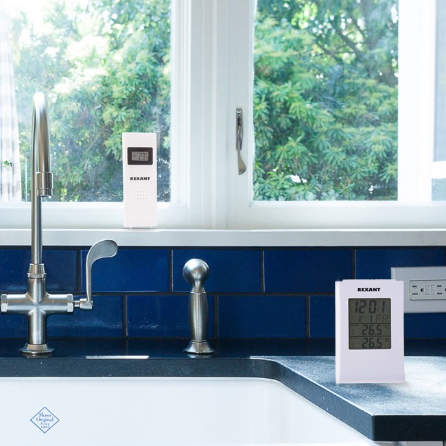 Метеостанция с беспроводным выносным датчиком REXANT Метеостанция с беспроводным выносным датчиком REXANT