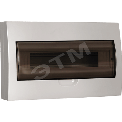 Щит распределительный навесной ЩРн-П-18 IP41 пластиковый белый прозрачная дверь