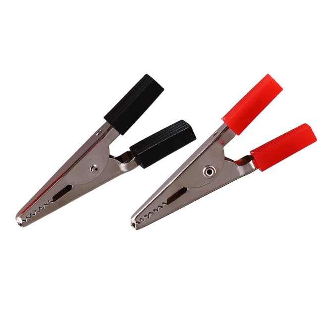 Зажим крокодил REXANT, длина 52 мм, ток 5A, 2 шт.