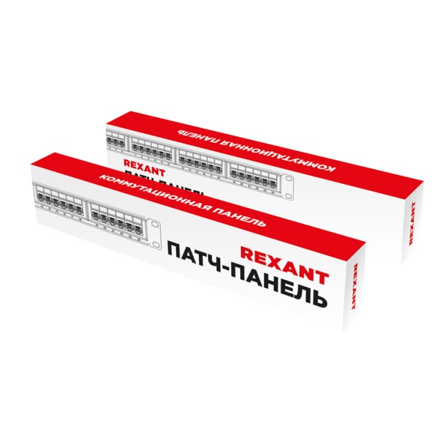Панель коммутационная с кабельным органайзером 19", 1U, 24 порта, UTP, RJ-45, CAT 5e REXANT PRO Панель коммутационная с кабельным органайзером 19", 1U, 24 порта, UTP, RJ-45, CAT 5e REXANT PRO