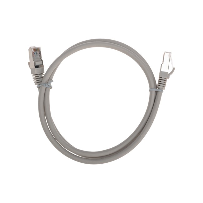 Патч-корд F/UTP CAT 6, RJ45-RJ45, 26AWG, LSZH, серый, 1м REXANT