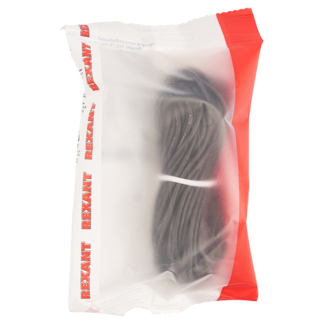 Провод автомобильный ПГВА/ПВАМ REXANT 1х0,75 мм черный, мини-бухта 10 метров