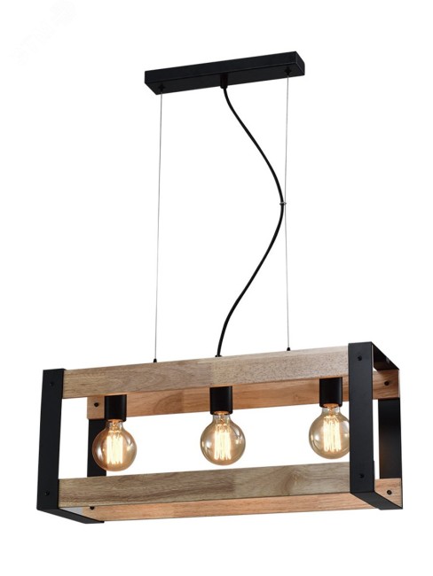Светильник подвесной (подвес) Rivoli Eve 5144-203 3 х Е27 40 Вт лофт - кантри потолочный