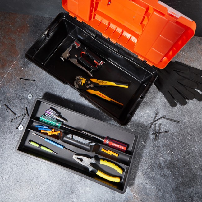 Ящик пластиковый для инструмента PROconnect, 420х220х180 мм Ящик пластиковый для инструмента PROconnect, 420х220х180 мм