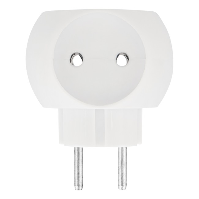 Тройник электрический «Шар» 220 В 6 А белый REXANT