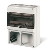 Корпус на 16 модулей и 2 поста с основанием 136х125мм