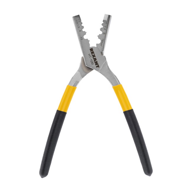 Пресс-клещи для обжима втулочных наконечников 0,5-16 мм² (HT-16M) REXANT Пресс-клещи для обжима втулочных наконечников 0,5-16 мм² (HT-16M) REXANT