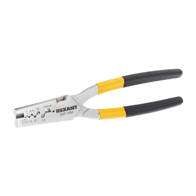 Пресс-клещи для обжима втулочных наконечников 0,5-16 мм² (HT-16M) REXANT Пресс-клещи для обжима втулочных наконечников 0,5-16 мм² (HT-16M) REXANT
