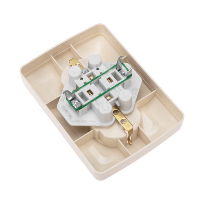 DEA Розетка 2-ая с/з с/у 16А Беж KRANZ DEA Розетка 2-ая с/з с/у 16А Беж KRANZ