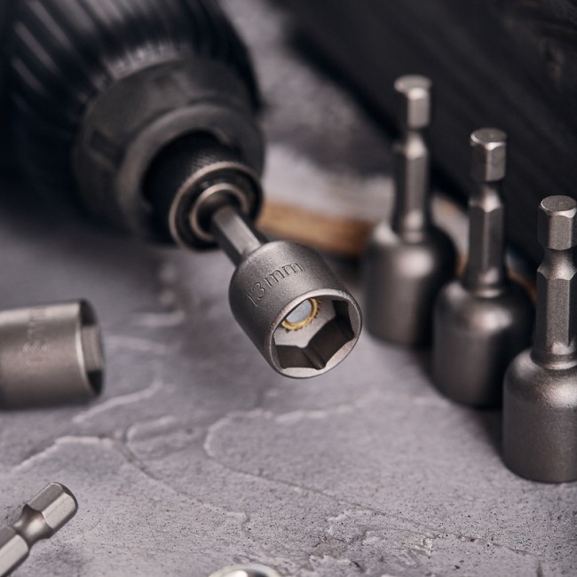 Ключ-насадка 13х48 мм, 1/4" магнитная (упак. 20 шт.) Kranz