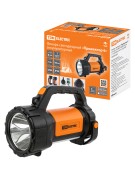 Фонарь светодиод. "Прожектор 6", 5 Вт LED+10 SMD+9 SMD, 400 лм, 3,7 В 2x18650 2,4 А*ч, USB, TDM Фонарь светодиод. "Прожектор 6", 5 Вт LED+10 SMD+9 SMD, 400 лм, 3,7 В 2x18650 2,4 А*ч, USB, TDM