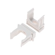 Крепёж-клипса для труб ø20 мм, белая (100 шт/уп) REXANT