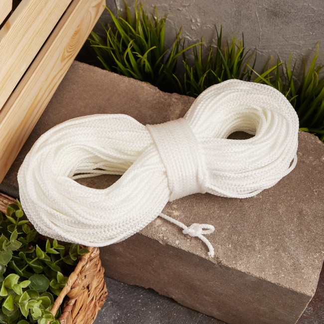 Шнур с сердечником 4 мм 100 м белый REXANT