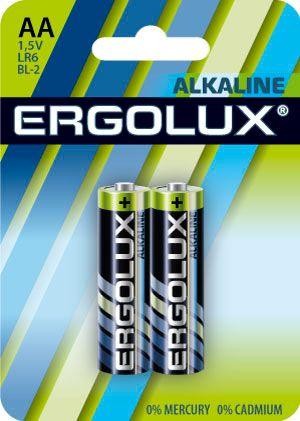 Элемент питания алкалиновый AA/LR6 1.5В Alkaline BL-2 (блист.2шт) Ergolux 11747 Элемент питания алкалиновый AA/LR6 1.5В Alkaline BL-2 (блист.2шт) Ergolux 11747