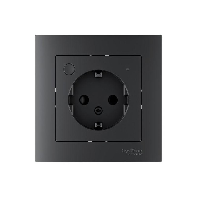 Розетка AtlasDesign Smart 16А L+N с заземл. защ. шторки Zigbee механизм карбон SE ATN001045Z Розетка AtlasDesign Smart 16А L+N с заземл. защ. шторки Zigbee механизм карбон SE ATN001045Z