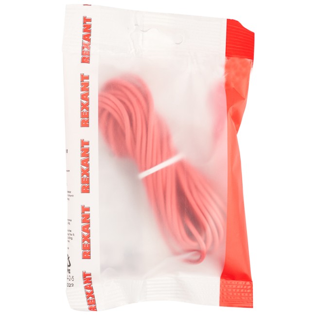 Провод автомобильный ПГВА/ПВАМ REXANT 1х1,00 мм красный, мини-бухта 5 метров